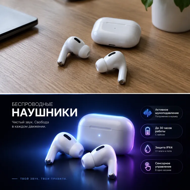 До и после: наушники стали карточкой