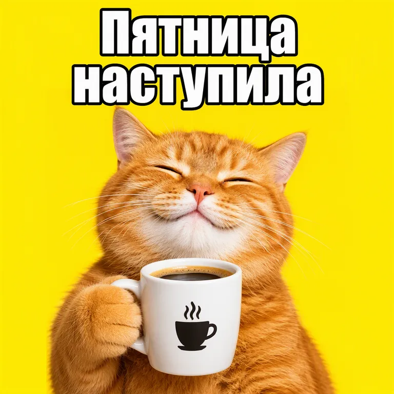 Довольный кот в пятницу