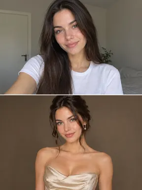 До и после: фотосессия в платье по фото