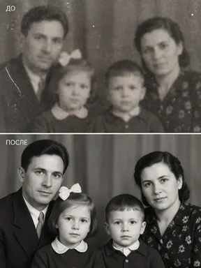 До и после: мутный скан стал чётким