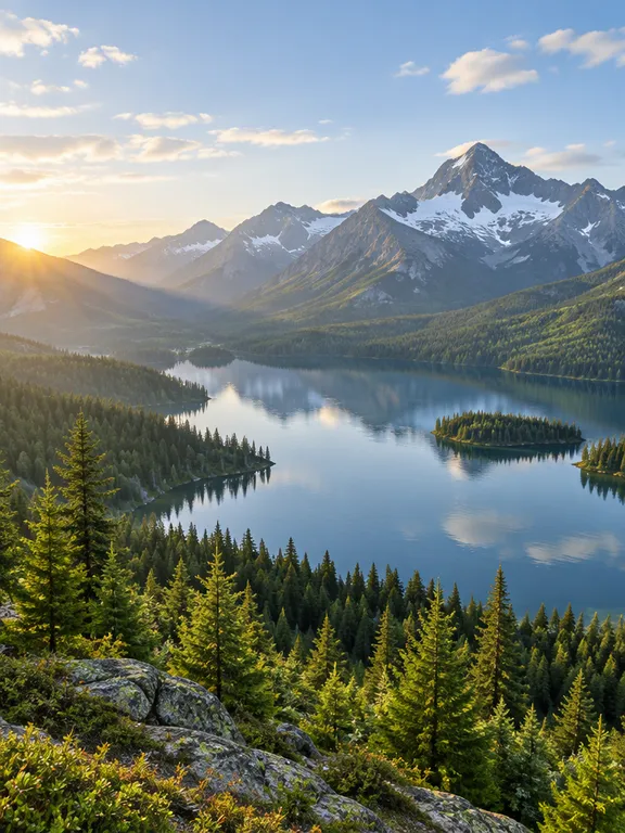 Пейзаж, расширенный по ширине