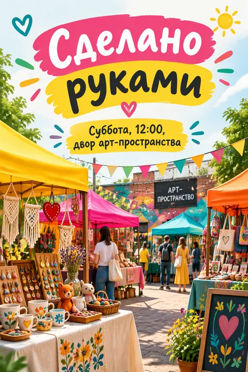 Афиша маркета хендмейда